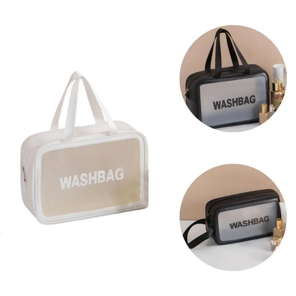 

Durable 3 Sizes Large Capacity Portable Cosmetic Makeup Pouch for Bathroom