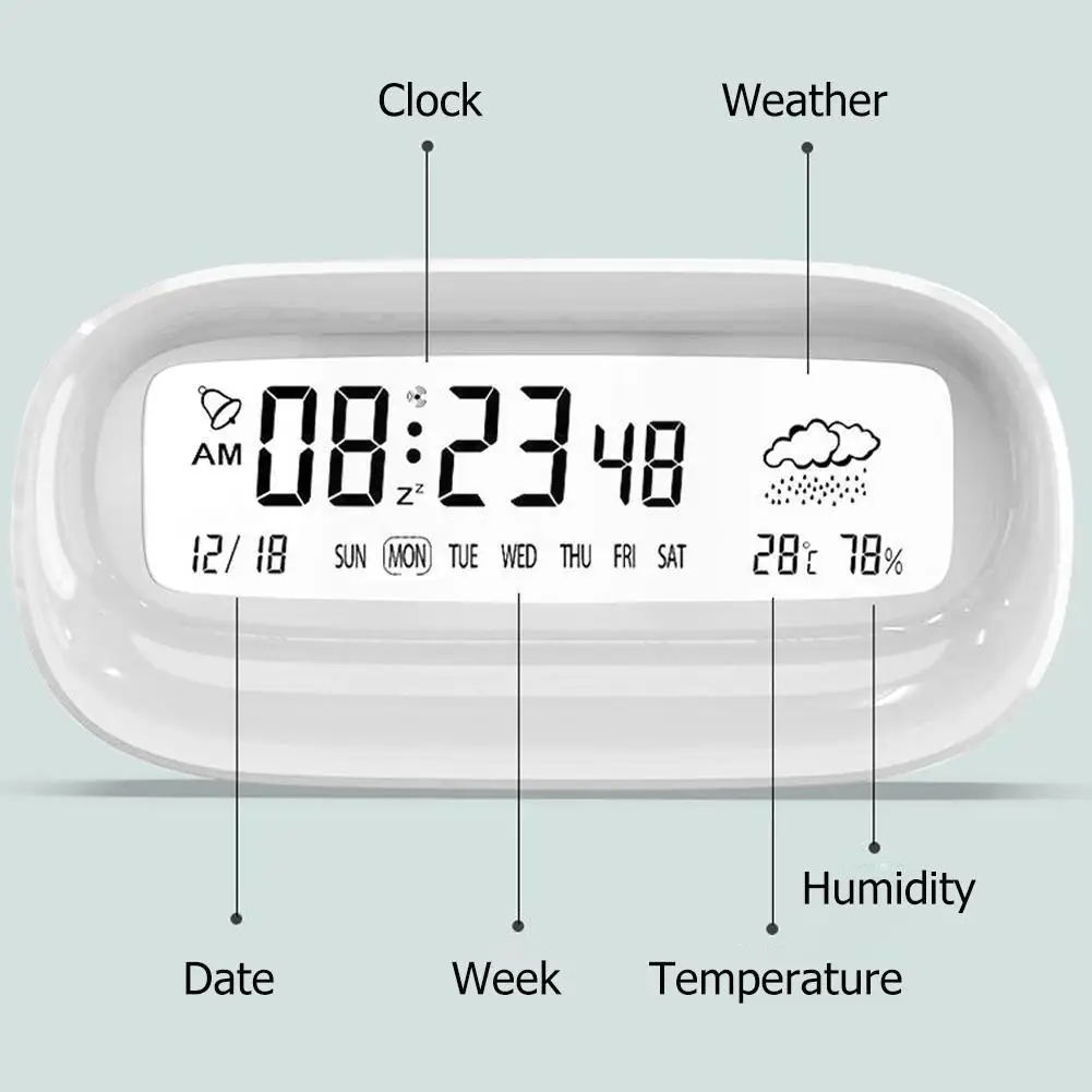 Многофункциональный электронный будильник светодиодные цифровые электронные