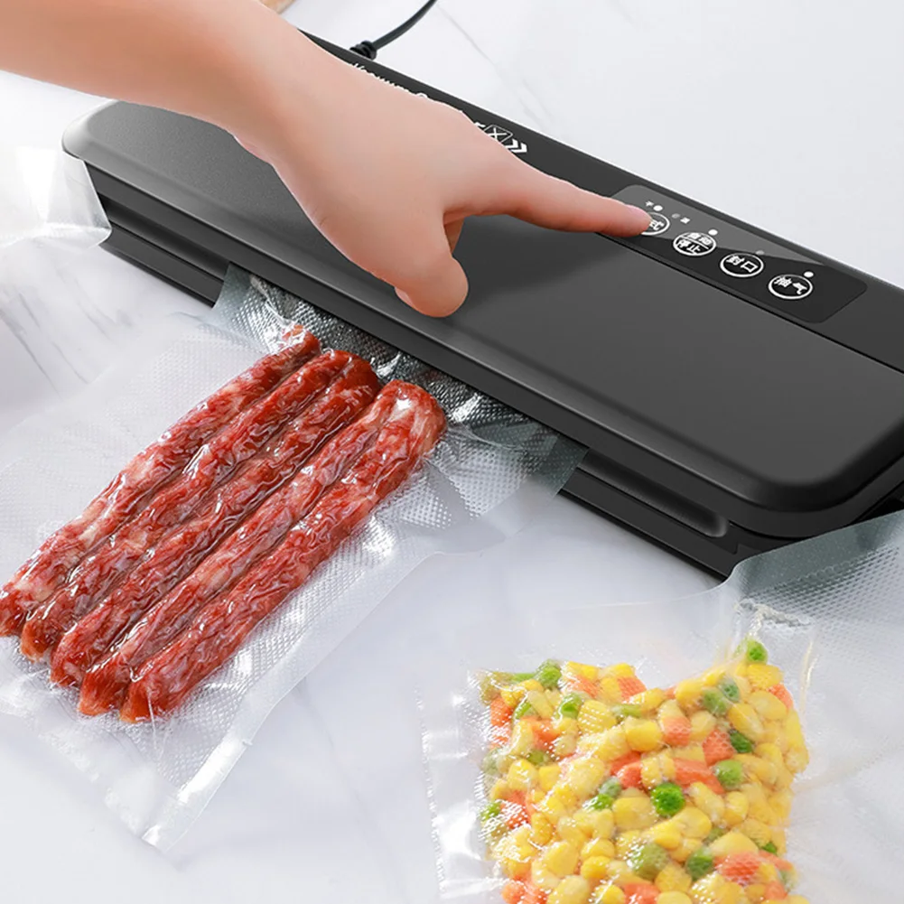 

Vacuum Sealer Machine Dry & Moist Food Modes 60KPA Automatic Food Bags Sealer Film Packer With 10Pcs Food Vacuum Bags