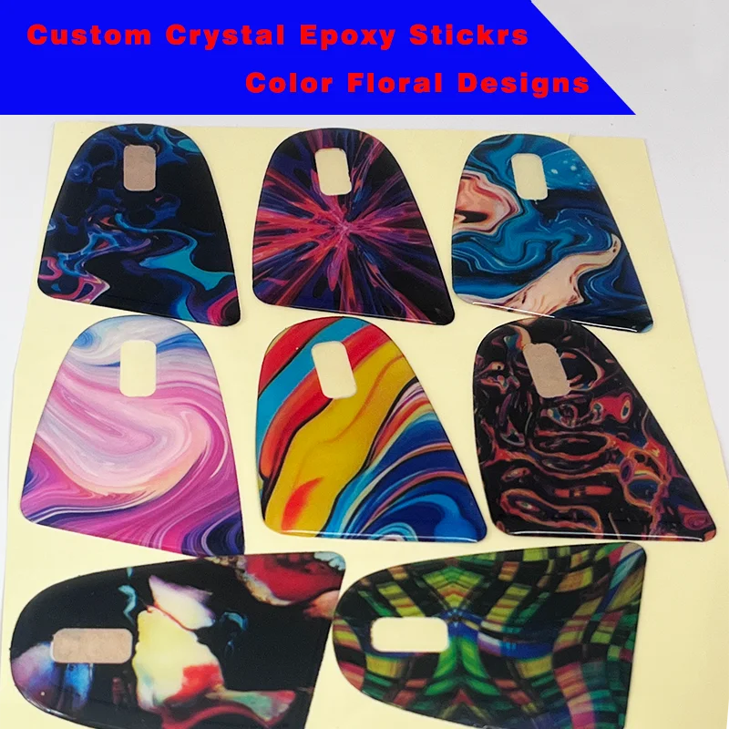 Пользовательские этикетки из прозрачной купольной смолы ярлыки четкие цвета