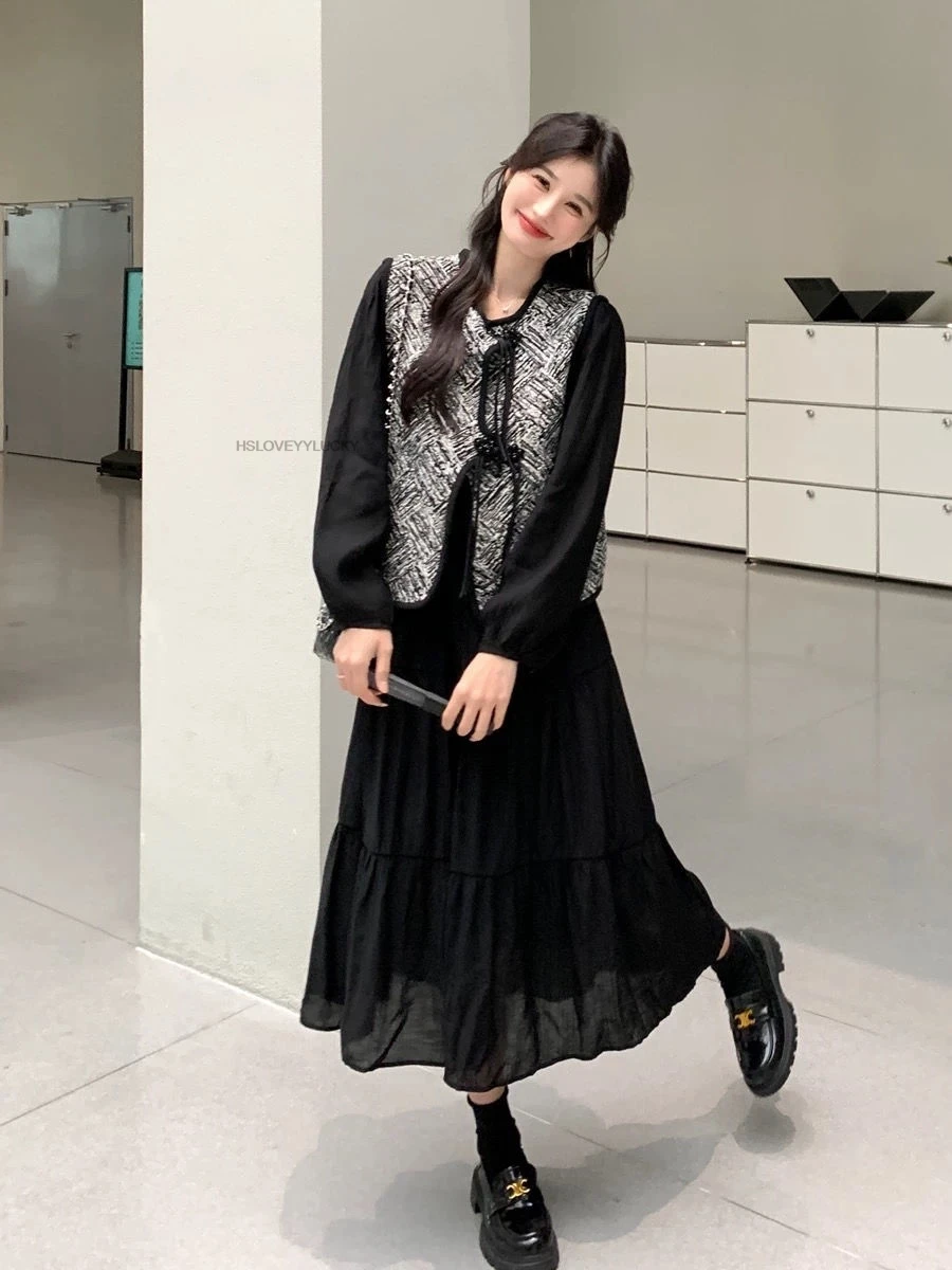 Осенний жаккардовый жилет для женщин на весну Новый китайский стиль Улучшенная