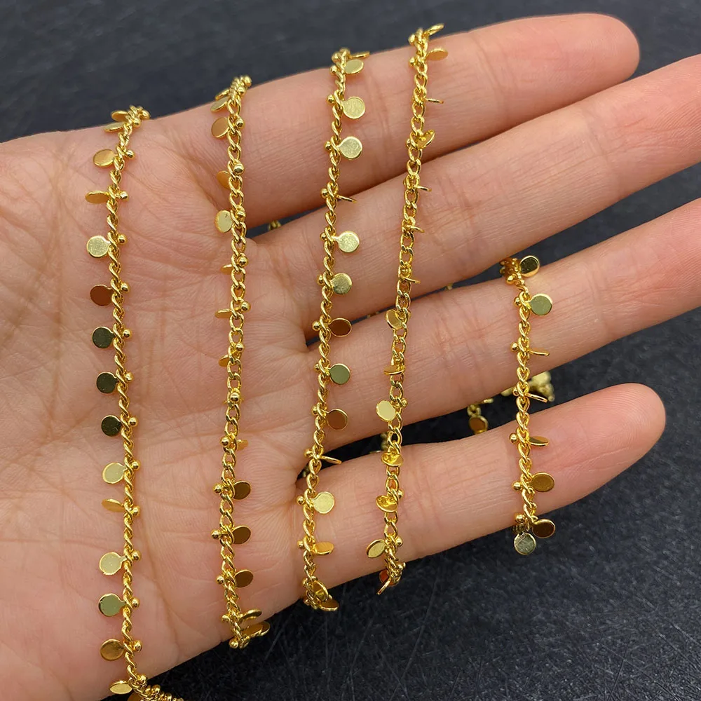 

1 шт. Классическая цепь с круглым крестом ручной работы, медная элегантная бижутерия, модное ожерелье, серьги, браслет, подвеска, аксессуары ...