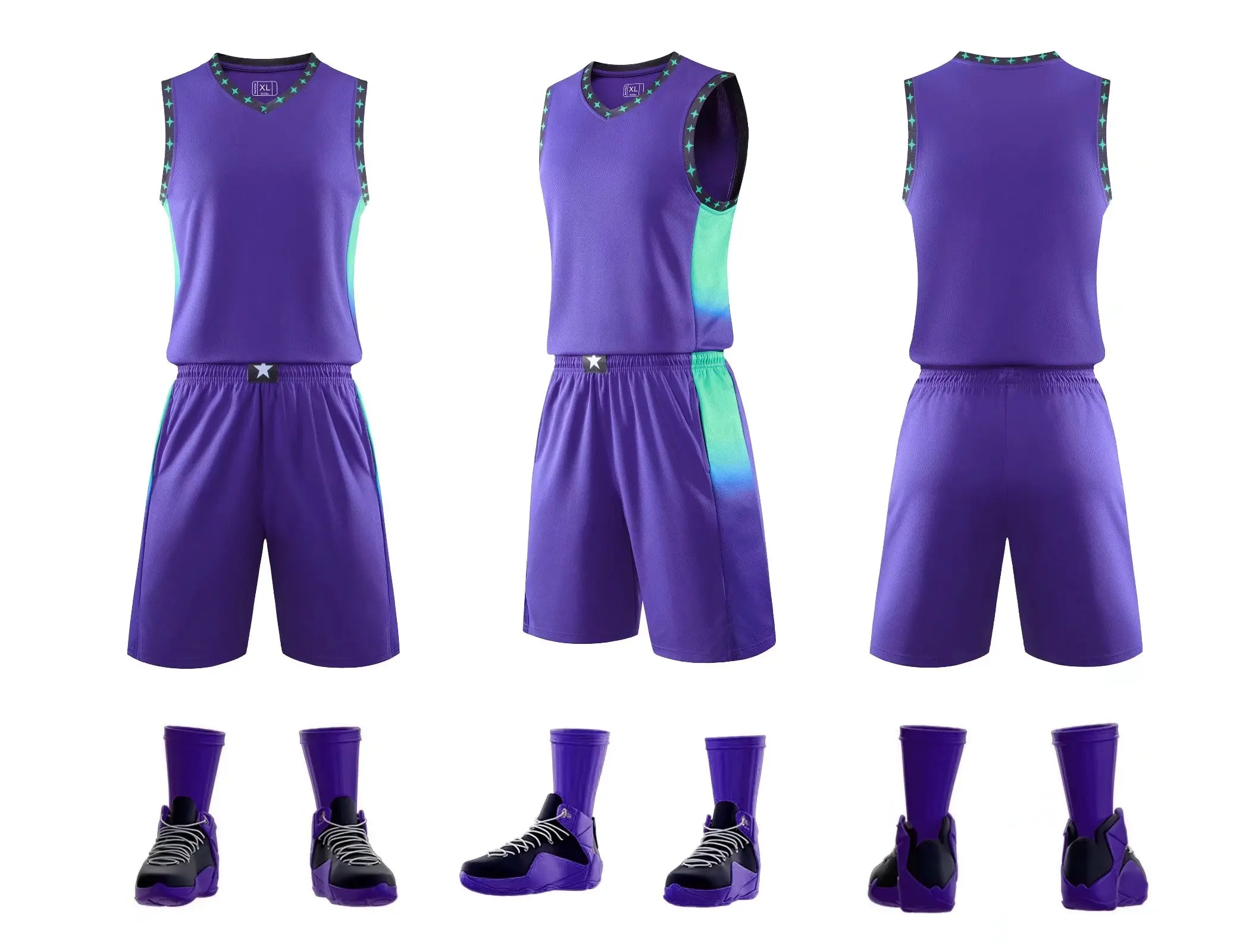 Men Basketball Jersey Sets Uniforms Kits Breathable Sports Clothing Youth Training Basketball Jerseys Shorts 2023 Customized