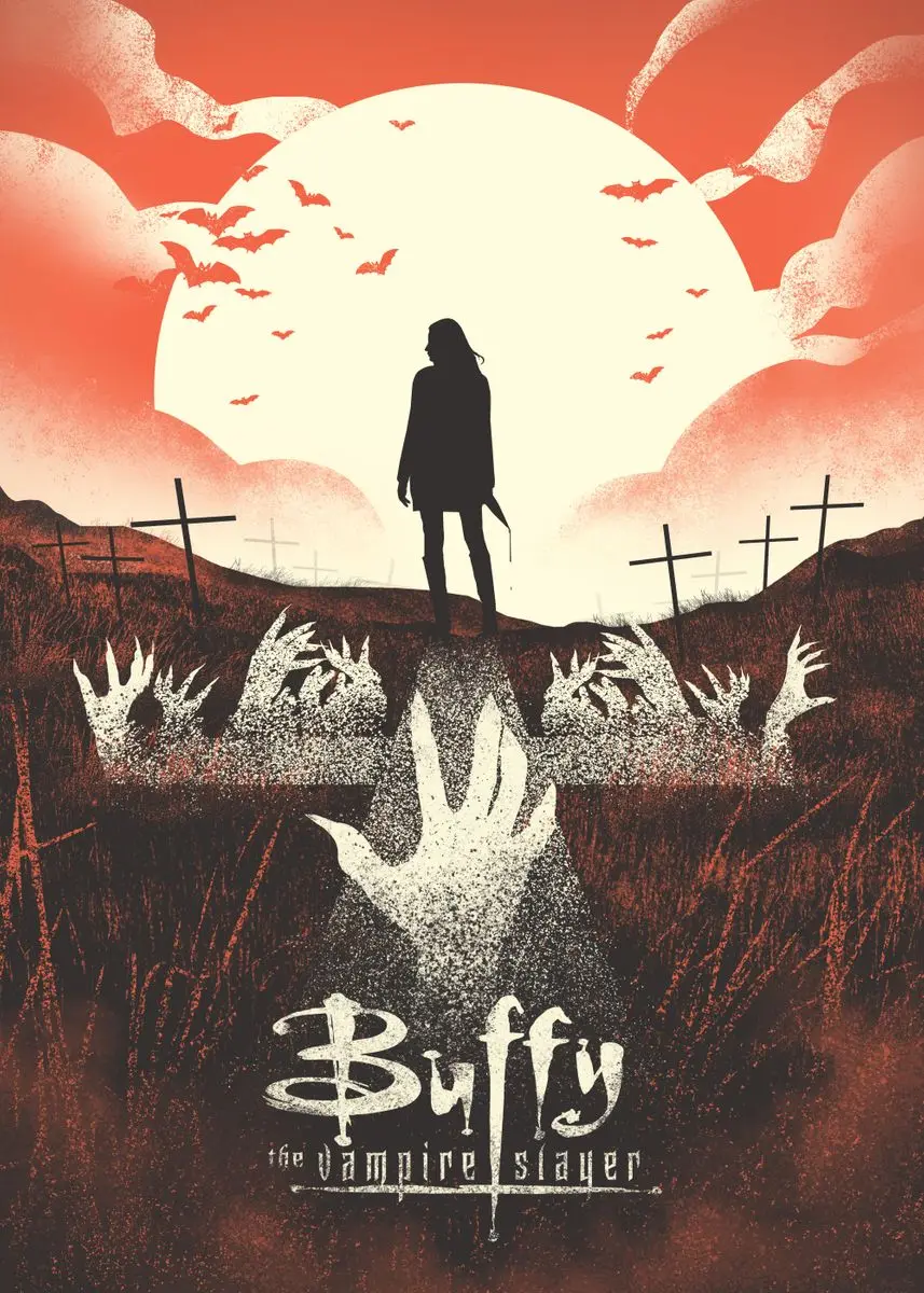 

Винтажный плакат «Терор Баффи, истребительница вампиров» Куадрос