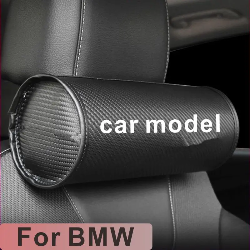 

For BMW 3 4 5 7 series X3 X5 X4 X6 M3 Z4 Car seat headrest neck pillow carbon fiber travel safety cervical spine cushion pillow