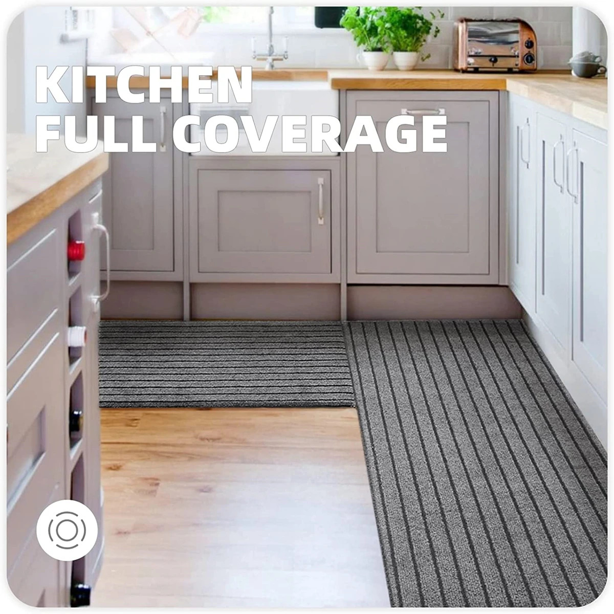 

Long Striped Kitchen Rug Anti Slip Floor Carpet DIY Kitchen Mat Entrance Doormat Easy To Clean Long Hallway Balcony Rugs