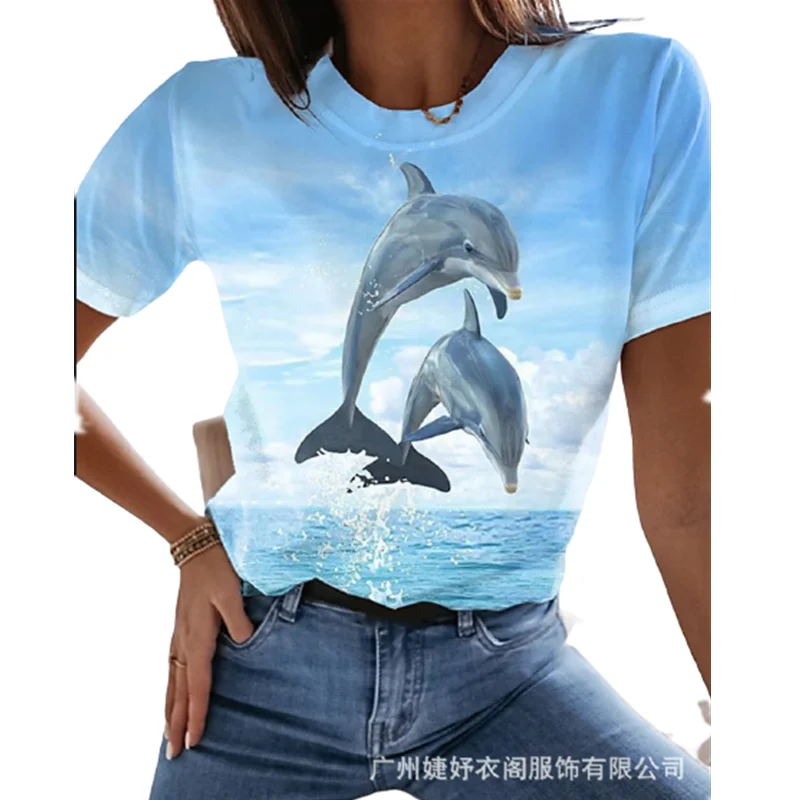 

2022 Summer 3D Hipster Street Abstract Cotton T-shirts Women Casual Short Sleeve O Neck Loose Tops Plus Size 5XL