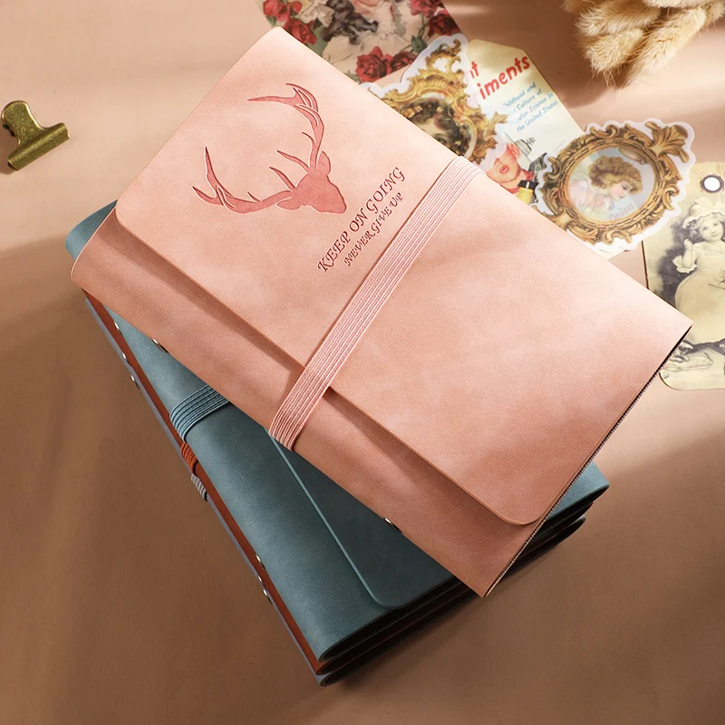 

Hand Book Set Cute Japanese-style Simple Ins Style Retro Literary Diary Exquisite Loose-leaf Notebook