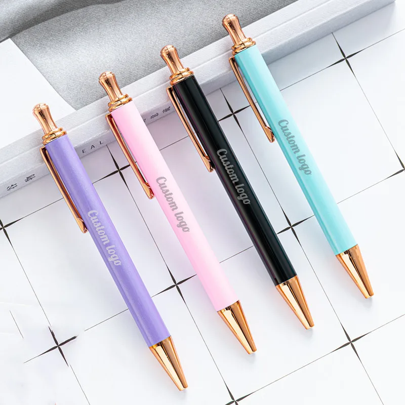 

15 шт., металлическая шариковая ручка с гравировкой имени