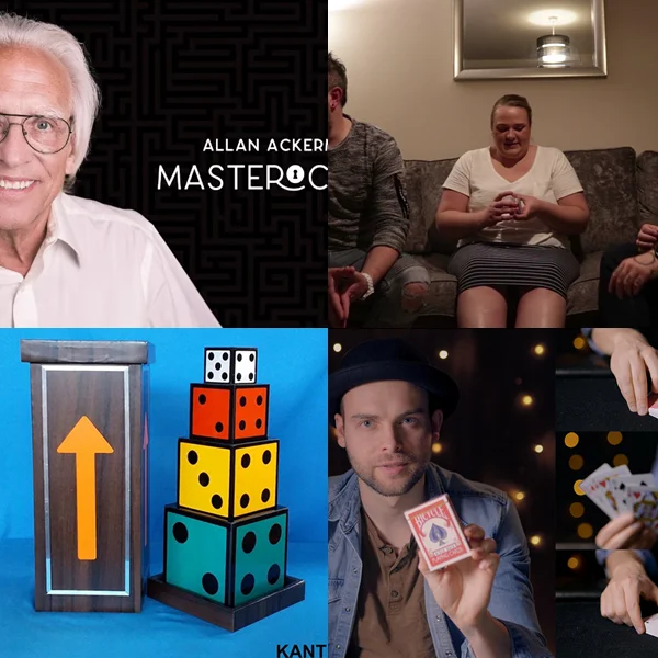 

Masterclass Live by Allan Ackerman 1，Mollify by Fraser Parker，Mystery of Dice Pyramid by Kant，Perform Impromptu Magic Tricks