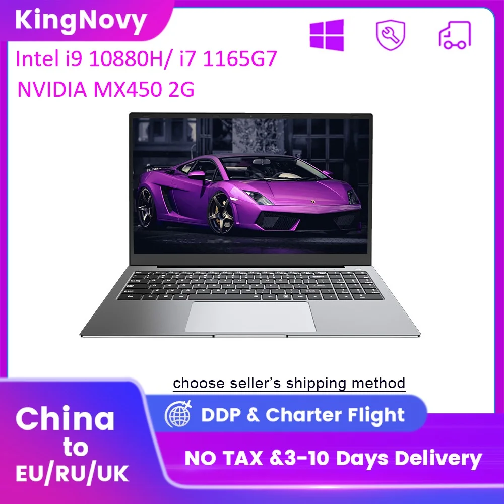 

NVIDIA MX450 2G Gaming Laptop i9 10880H i7 1165G7 15.6 Inch IPS NVMe Fingerprint Ultrabook Notebook Dual Band WiFi Windows 11 10