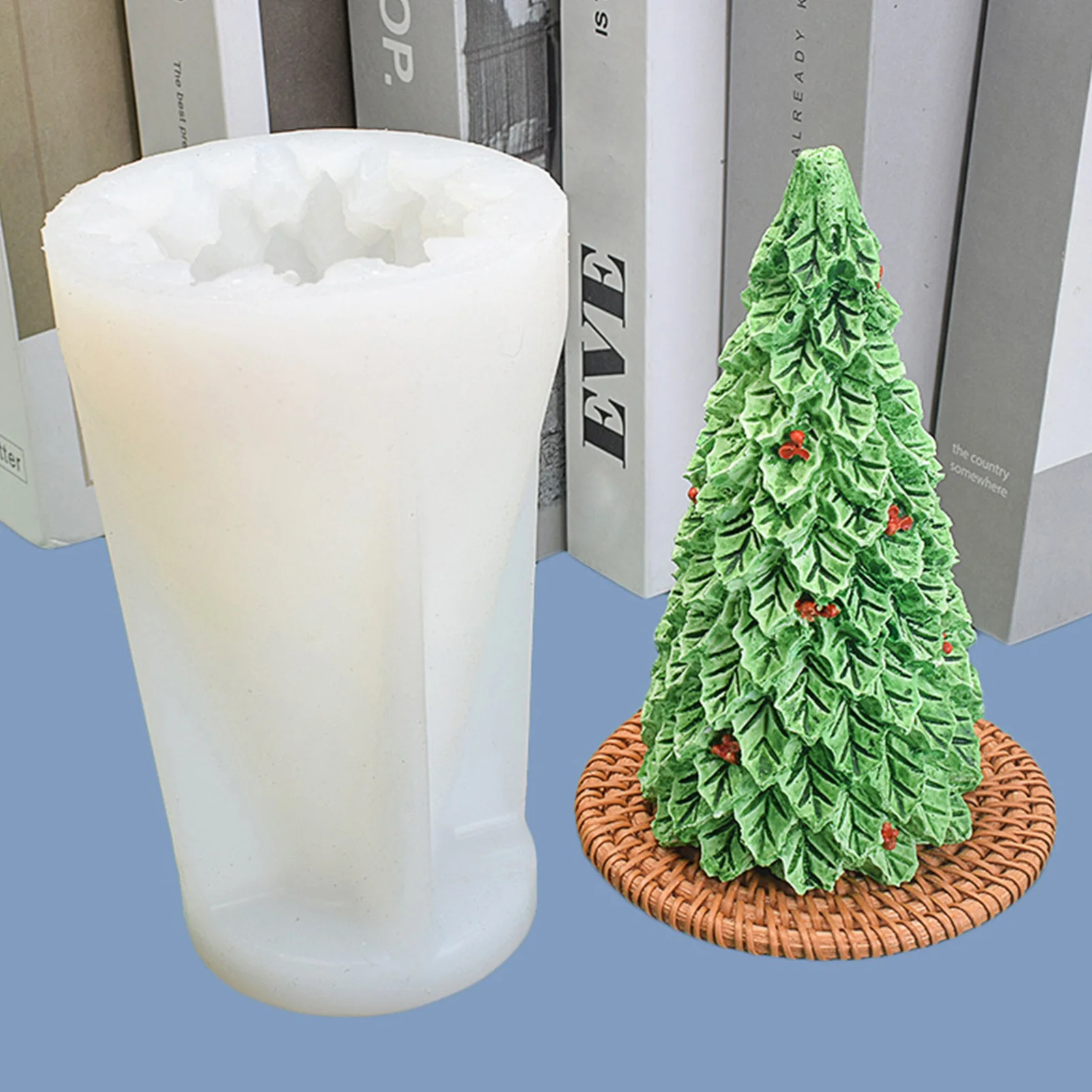 

Christmas Tree Candle Mold Silicone Mold DIY Christmas Candles 3D Christmas Tree Candle Mold Soap Molds DIY Chocolate Cake Mould