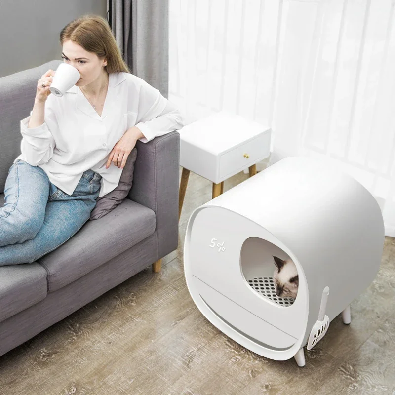 Закрытые товары умные подставки для кошек аксессуары туалета домашняя игровая