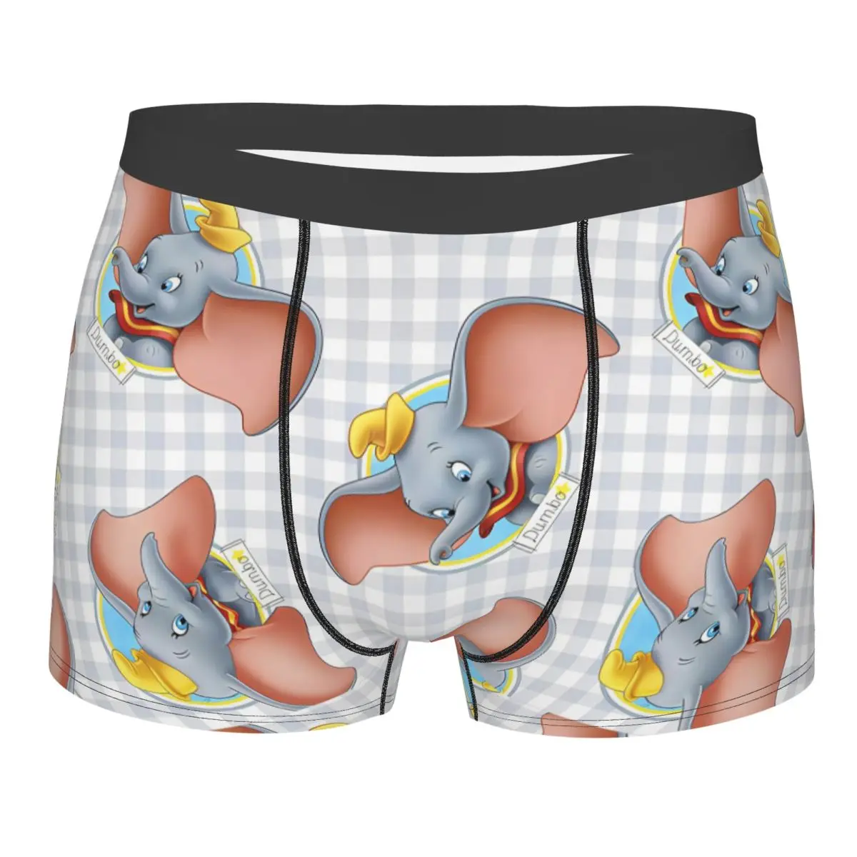 Мужское милое нижнее белье со слоном Дамбо забавные трусы-боксеры с изображением