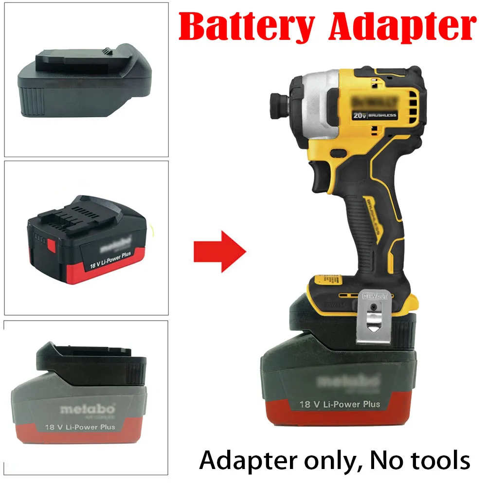 

Battery Adapter Built-in Battery For Metabo 18V Li-Ion Battery To For Dewalt 20V DCB Li-ion Battery Converter Power Tool