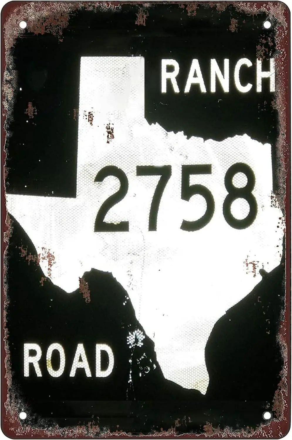Hghwy Sgn 2758 Rnch Rod тексты 8x12 nches Ретро Vntge Декор Metl Tn Home Br Wll Decor
