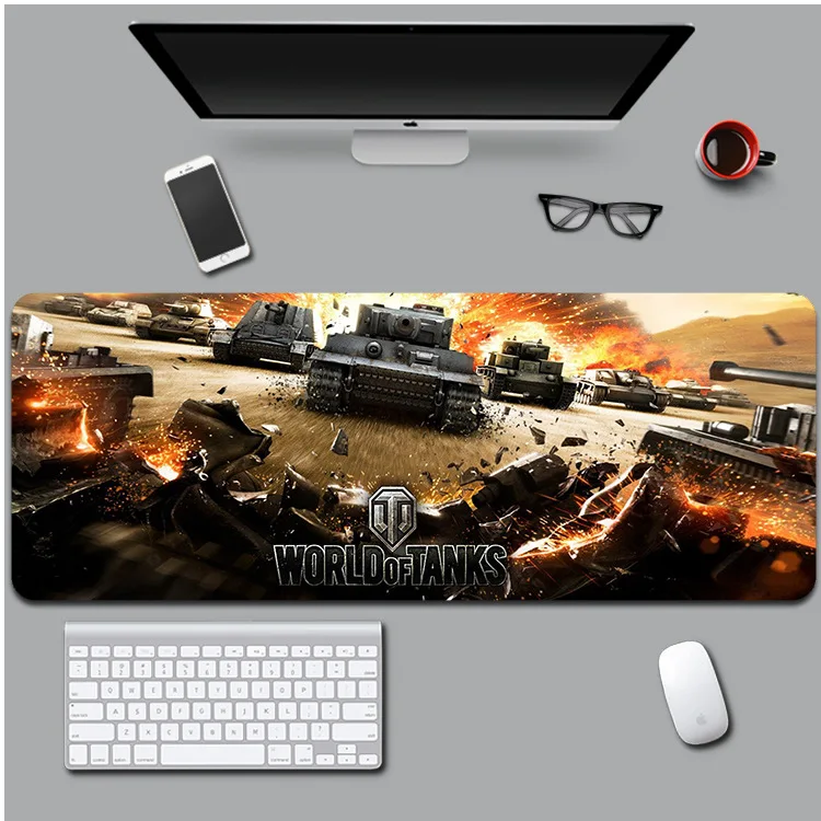 

World of Tanks Mouse Pad New Large 900X400mm Mousepad Notebook Computer WOT Gaming Keyboard Desk Mats Gaming Accessories