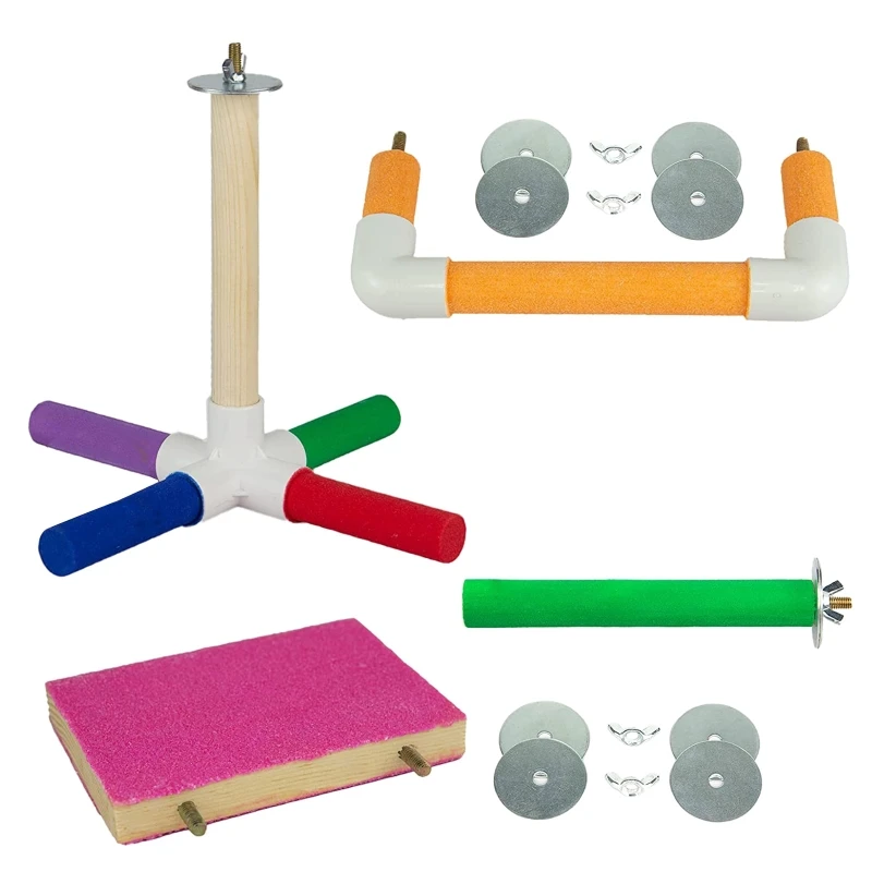 

4 шт., деревянные игрушки для птиц