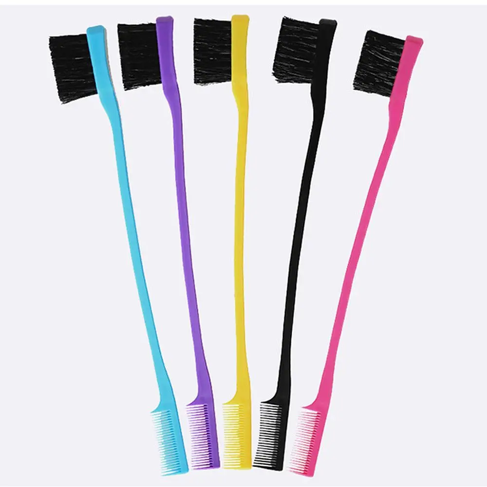 

Парикмахерские косметические инструменты из АБС-пластика многоцветный контроль расческа для волос для бровей Расческа для укладки волос д...