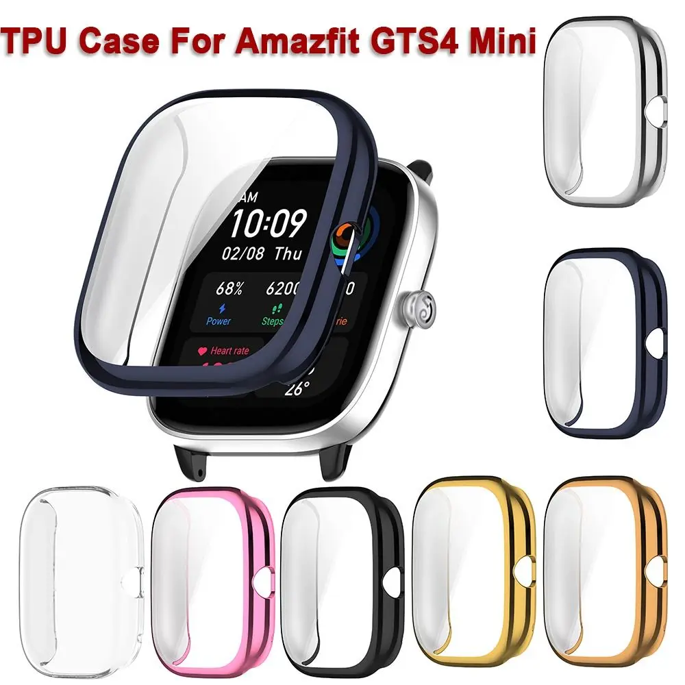 Защитный чехол для Amazfit GTS4 Mini с полным покрытием защитный из ТПУ
