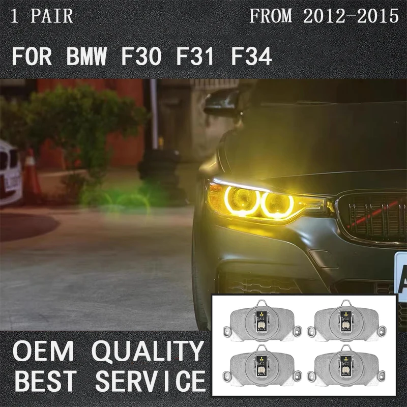 Лимонно-желтый модуль DRL CSL ангельские глаза для 2012-2015 BMW 3 серии F30 F31 F34 GT