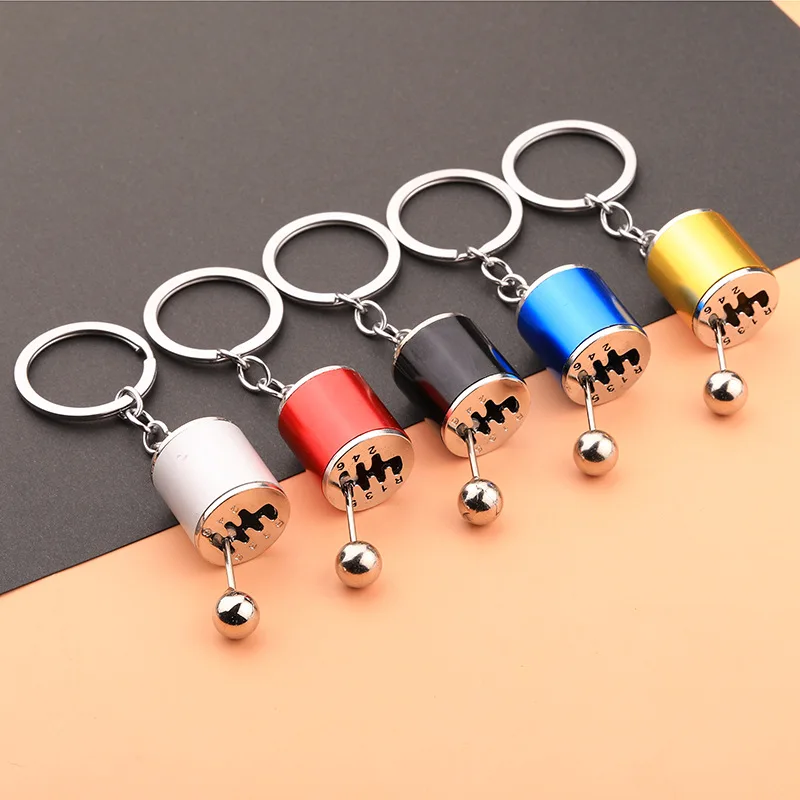 

Creative Gear Keychain Six-Speed Manual Shift Gear Key Chain Car Refitting Metal Pendant Key Ring Fashion Jewelry Gift