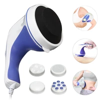 220v electric handheld body massager back shoulder neck leg foot pain relief relaxation hammer roller with 5 massage heads