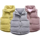 Детский жилет большого размера новинка 2021 года, Осенний вельветовый теплый плотный жилет для мальчиков и девочек, детская куртка подарок на день рождения