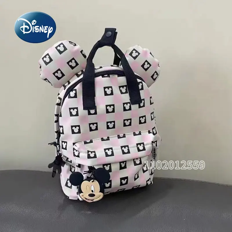 Disney Mickey New Children's Backpack Cartoon Cute Children's School Bag Large Capacity Girls' Backpack High Quality Fashion