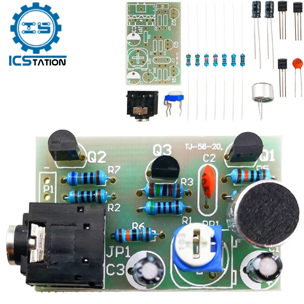 

DIY Electronic Kit Speaker Circuit Hearing Aid Analog Circuit Experiment Soldering Project Practice Component Welding Teaching