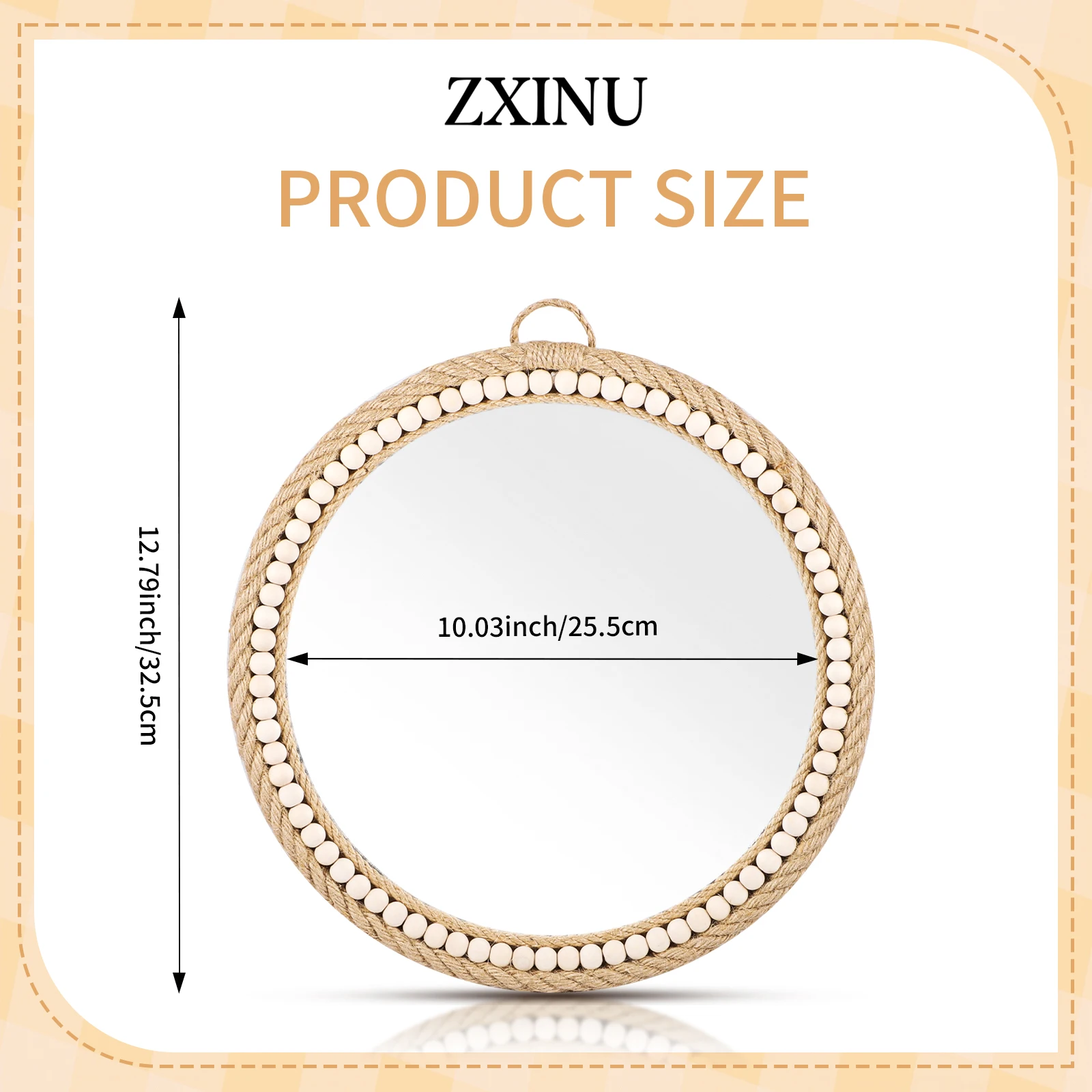 Декоративное висячее зеркало ручной работы в скандинавском стиле креативный