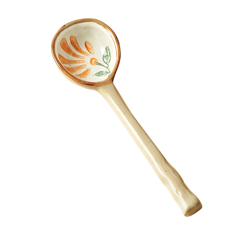 

Ceramic Spoon Creative Coffee Stirring Spoon Practical Food Serving Spoon
