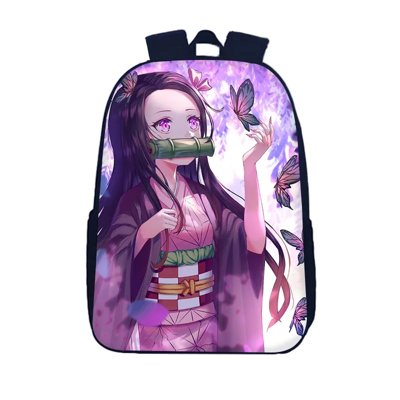 

17 Inch Anime Demon Slayer Schoolbag Primary School Student Schoolbag High-end Ridge Protection Stereotyped Children Schoolbag