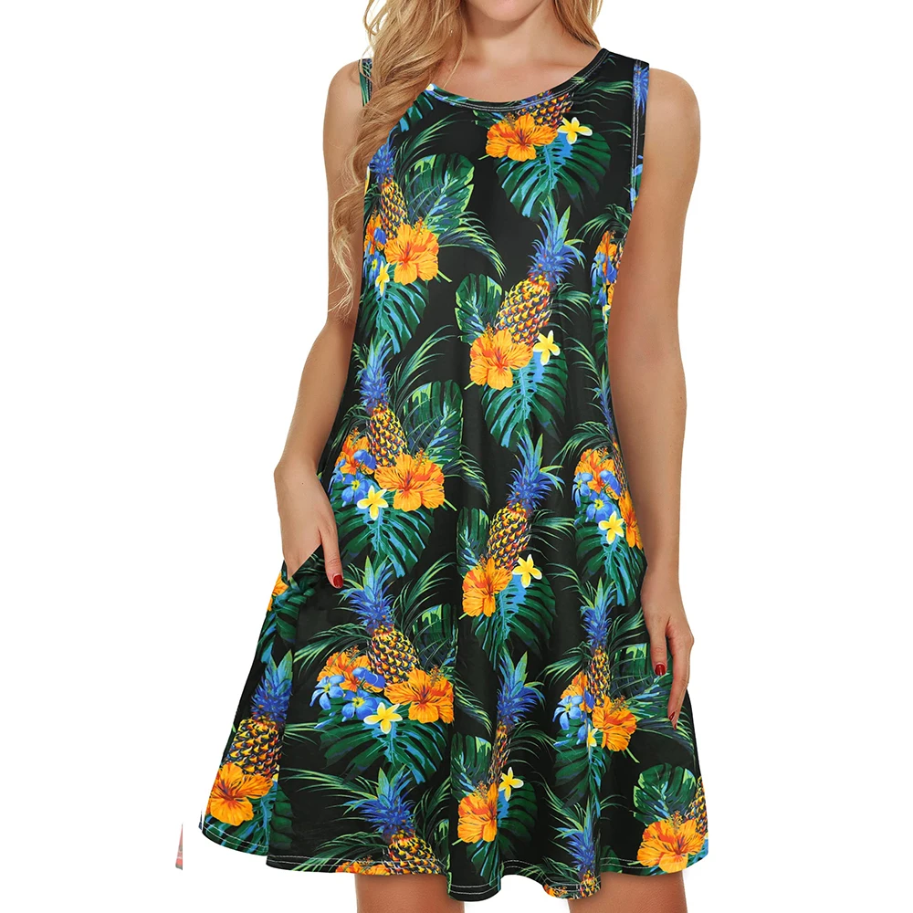 Женский повседневный модный женский жилет без рукавов с цветочным принтом