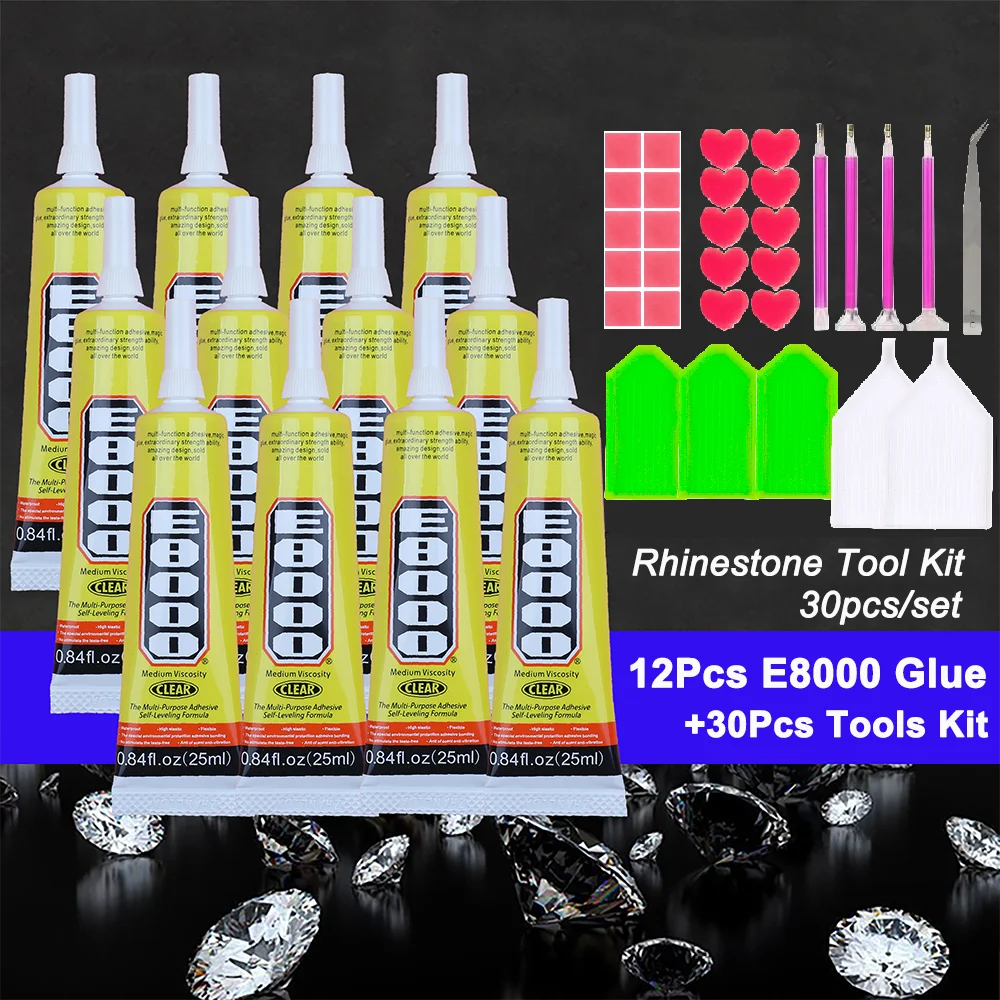 6Pcs 50m Glue T9000 T7000 Phone Repair Kit Computer Epoxy Adhesive B7000 E7000 E8000 glue