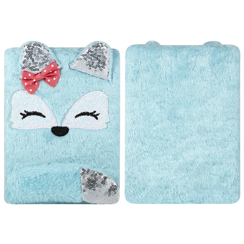 Милый Мультяшный Плюшевый Блокнот С Лисой Портативный Дневник Ежедневник