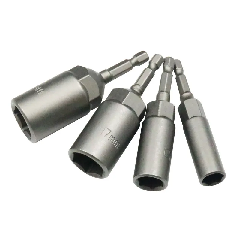 

Ударная розетка 6-19 мм, магнитная фоторозетка, электроинструмент, углубление в длину 80 мм, набор сверл, 1/4 дюйма, адаптер с шестигранной головкой