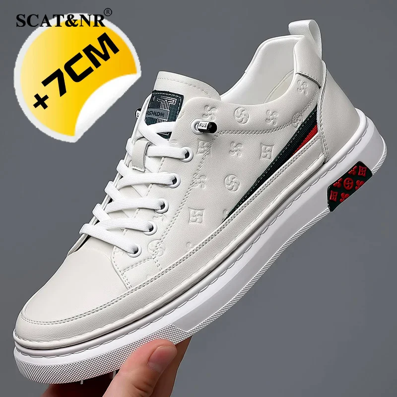 Мужские сетчатые кроссовки обувь-лифт дышащая повседневная спортивная обувь со