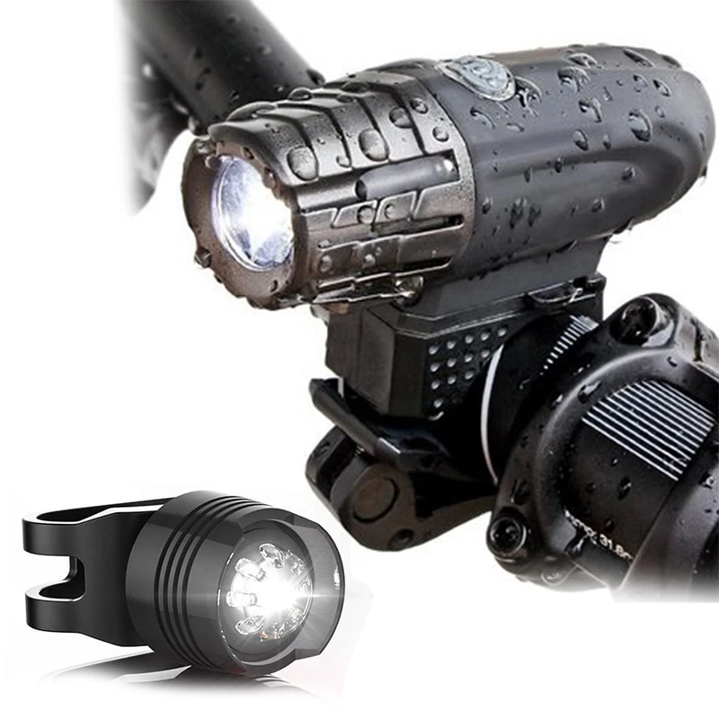 

Mountain Cycle Front Back Headlight Lamp Super Bright 360 Degree Rotate Usb Rechargeable Waterproof Cycling Safety Warning Light