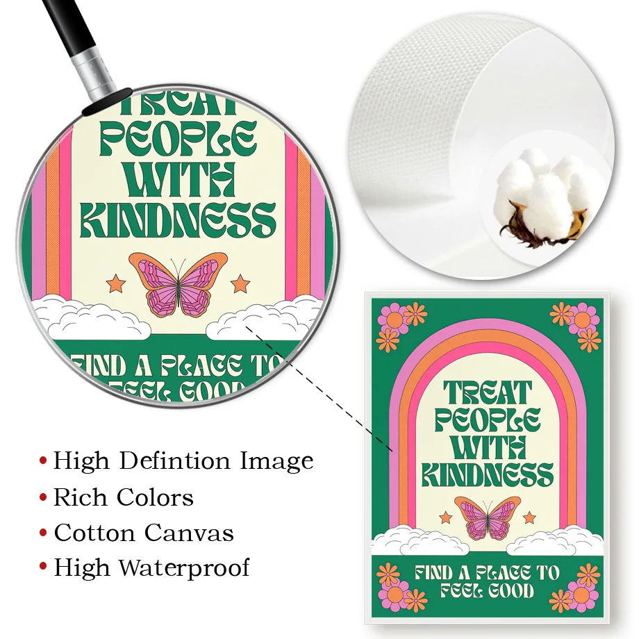 Автомобильная ваза-бабочка поп абстрактная настенная Картина на холсте