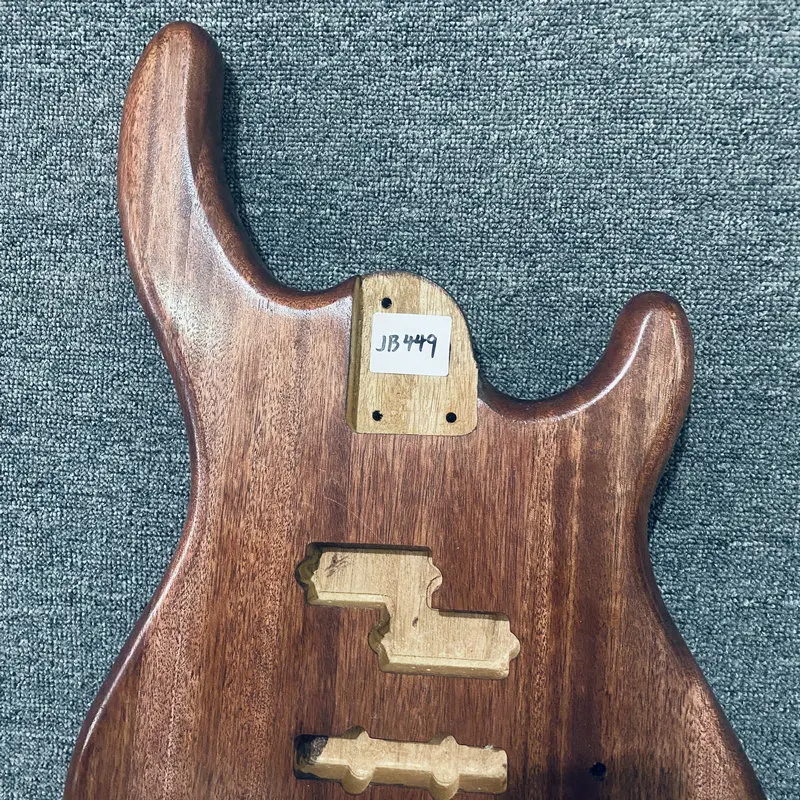 JB449 Полуфинизированный корпус электрического бас-гитара естественного цвета из