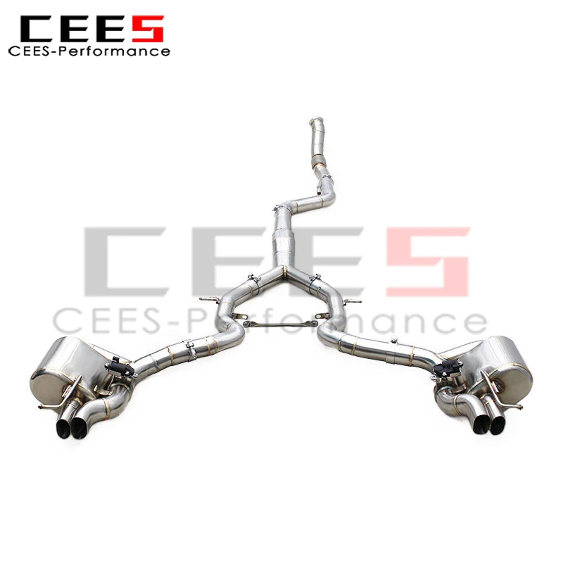 Фото Спортивная выхлопная система CEES для Mercedes CLE53 AMG M256 3.0T 2024+ из нержавеющей стали с глушителем и пультом дистанционного управления №3