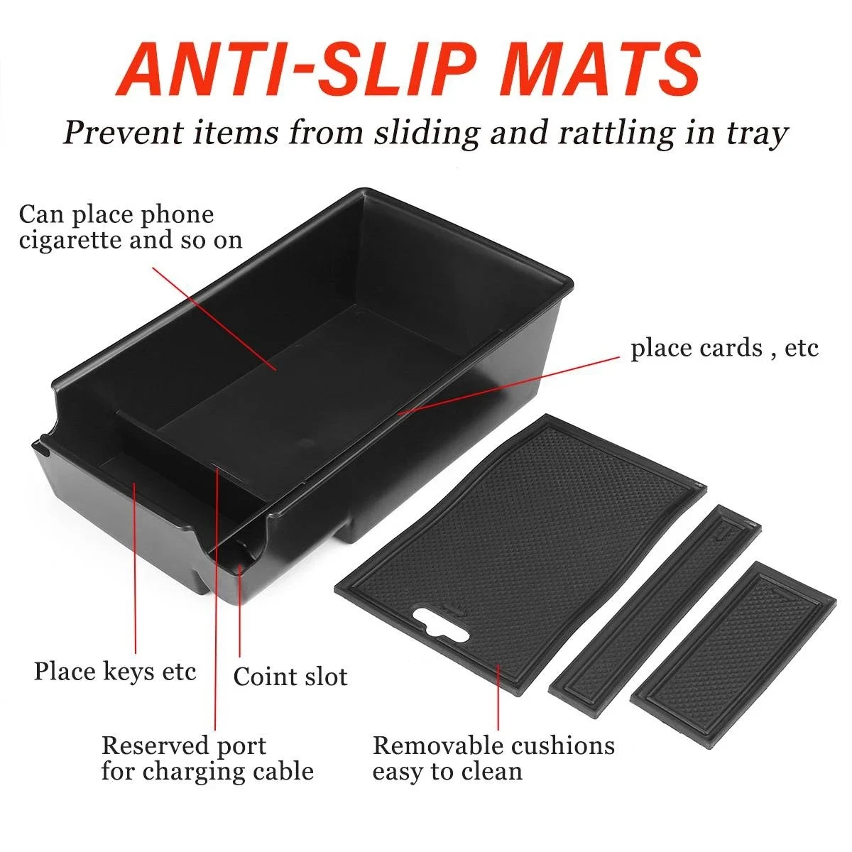 Центральный подлокотник автомобиля ящик для хранения органайзер центральной