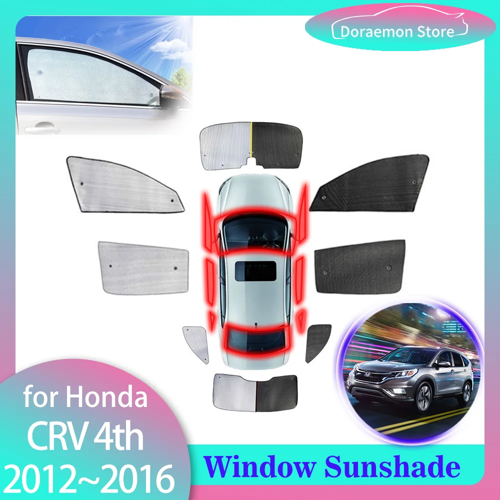 

Full Car Sunshade for Honda CR-V CRV 4th EX EX-L RM RE 2012~2016 2013 Side Window Parasol Pad Visor Cover Curtain Mat Accessorie