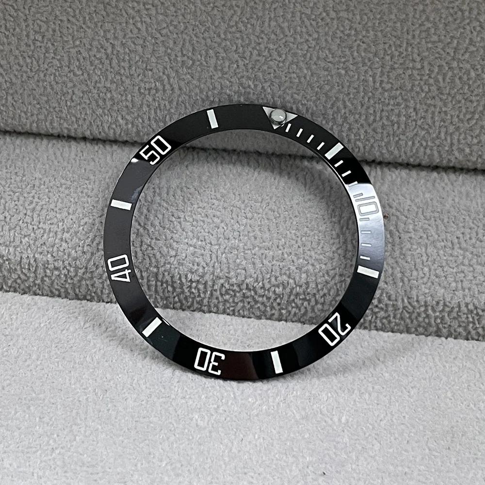 GMT Blue Black C3 Green/Blue Luminous 38mm x 30.6mm Watch Bezel Insert Ring fit Watch Case