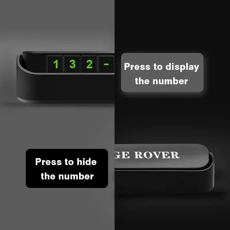 Автомобильная временная парковочная карта с номером телефона наклейка на номер