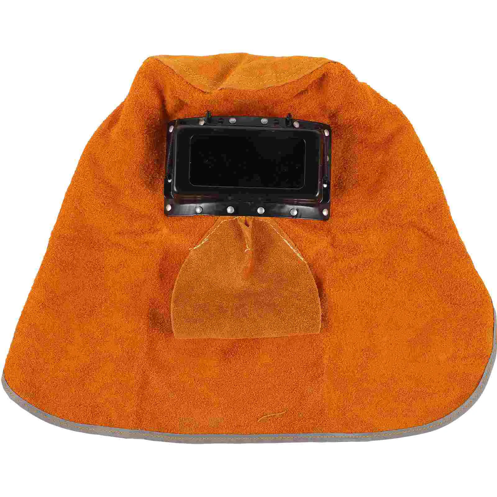 

Leash Belt Adjustable Welding Protection Mask Work Cap Cowhide Suede Lens Grinding Shield