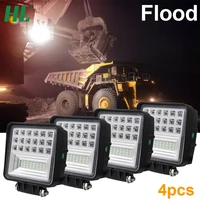 haolide 4 inch 63w led light bar work lights fog lamp for car offroad boat 4x4 truck suv 4wd boat atv jeep tractor 12v 24v