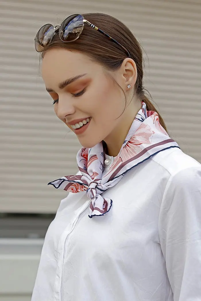 

WOMEN SCARF BANDANA ACCESSORIES GIFT COLORFUL TWİLL SCARF SHAWL HANIMELİ