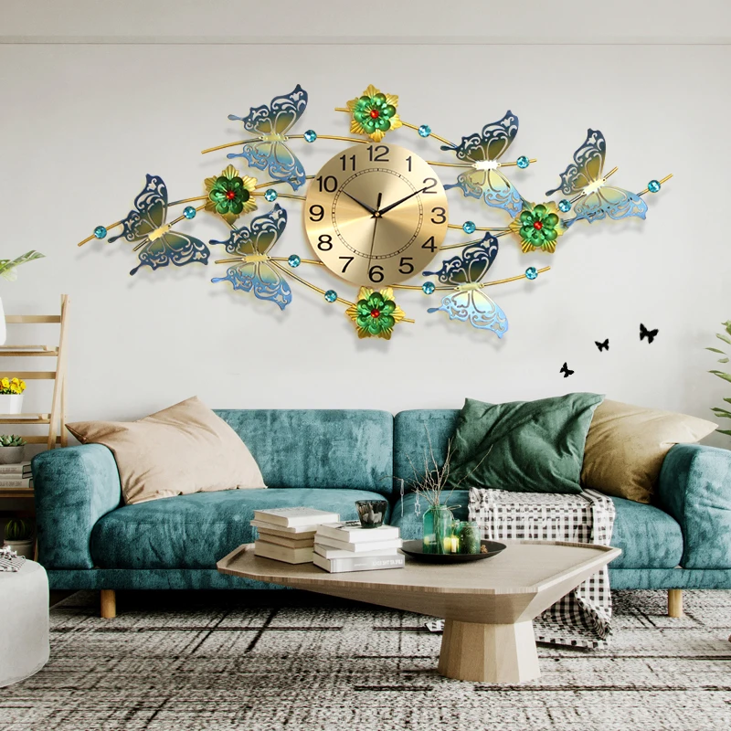 

Modern Large Wall Clock Living Room Stylish Nordic Minimalist Wall Clocks Digita Luxury Relogio De Parede Home Furniture